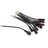 Maxbell 5Pairs Black Male/Female Waterproof IP65 3Pin 22AWG Wire LED Cable Connector