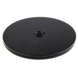 Maxbell Plastic Turntable Plate Rotating Disc Base Turn Table Display Props for Watches Phone Jewelry Dia:8'' Black