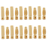 Maxbell 10 Pairs 3.0mm Gold-plated Banana Plug Connector DIY RC Battery ESC Motor