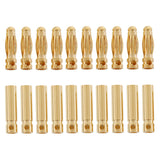 Maxbell 10 Pairs 3.0mm Gold-plated Banana Plug Connector DIY RC Battery ESC Motor