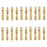 Maxbell 10 Pairs 2.0mm Gold-plated Banana Plug Connector DIY RC Battery ESC Motor