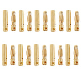 Maxbell 10 Pairs 4.0mm Gold-plated Banana Plug Connector DIY RC Battery ESC Motor