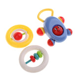 Maxbell 3 pieces Baby Toddler RattleToy Car Abacus Handbell Bed Bell Developmental Toy Comforting Crib Pram Toys Gift