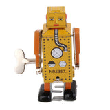 Maxbell Handmade Mechanical Clockwork Robot Lilliput Wind Up Walking Tin Toy Desktop Decor Xmas Gift