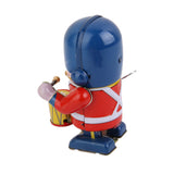 Maxbell Retro Wind Up Walking Drummer Solider Robot Tin Toy Clockwork Collectibles Kids Adults Xmas Gift