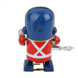 Maxbell Retro Wind Up Walking Drummer Solider Robot Tin Toy Clockwork Collectibles Kids Adults Xmas Gift