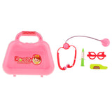 Maxbell Portable Doctor Nurse Tools and Case Kit Kids Pretend Role Play Toy Gift Pink A#