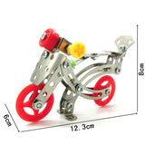 Maxbell Assembly Metal Model Motorbike Toy Building Puzzles Kids Intelligence Toy LX002