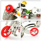 Maxbell Assembly Metal Model Motorbike Toy Building Puzzles Kids Intelligence Toy LX002