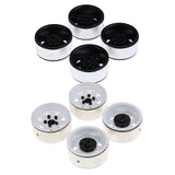 Maxbell 4pcs 1.9'' RC Crawler 1/10 Wheel Rim Hub for Axial SCX10 CC01 D90 RC4WD RCRUN White