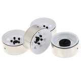 Maxbell 4pcs 1.9'' RC Crawler 1/10 Wheel Rim Hub for Axial SCX10 CC01 D90 RC4WD RCRUN White