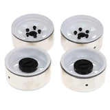 Maxbell 4pcs 1.9'' RC Crawler 1/10 Wheel Rim Hub for Axial SCX10 CC01 D90 RC4WD RCRUN White