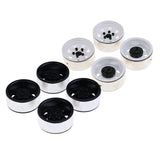 Maxbell 4pcs 1.9'' RC Crawler 1/10 Wheel Rim Hub for Axial SCX10 CC01 D90 RC4WD RCRUN White