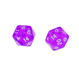 Maxbell 5pcs/set TRPG Game Dungeons & Dragons D20 Multi Sides Dice Set Toy Purple