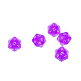 Maxbell 5pcs/set TRPG Game Dungeons & Dragons D20 Multi Sides Dice Set Toy Purple