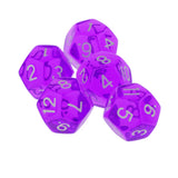 Maxbell NEW Multi-Sided Dice 5pcs/set TRPG Dungeons & Dragons D12 Play Games Purple
