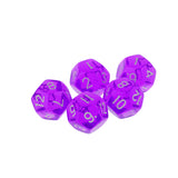 Maxbell NEW Multi-Sided Dice 5pcs/set TRPG Dungeons & Dragons D12 Play Games Purple
