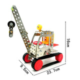 Maxbell Assembly Metal Crane Model Toy Building Puzzles Kids Intelligence Toy LX014