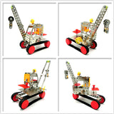 Maxbell Assembly Metal Crane Model Toy Building Puzzles Kids Intelligence Toy LX014