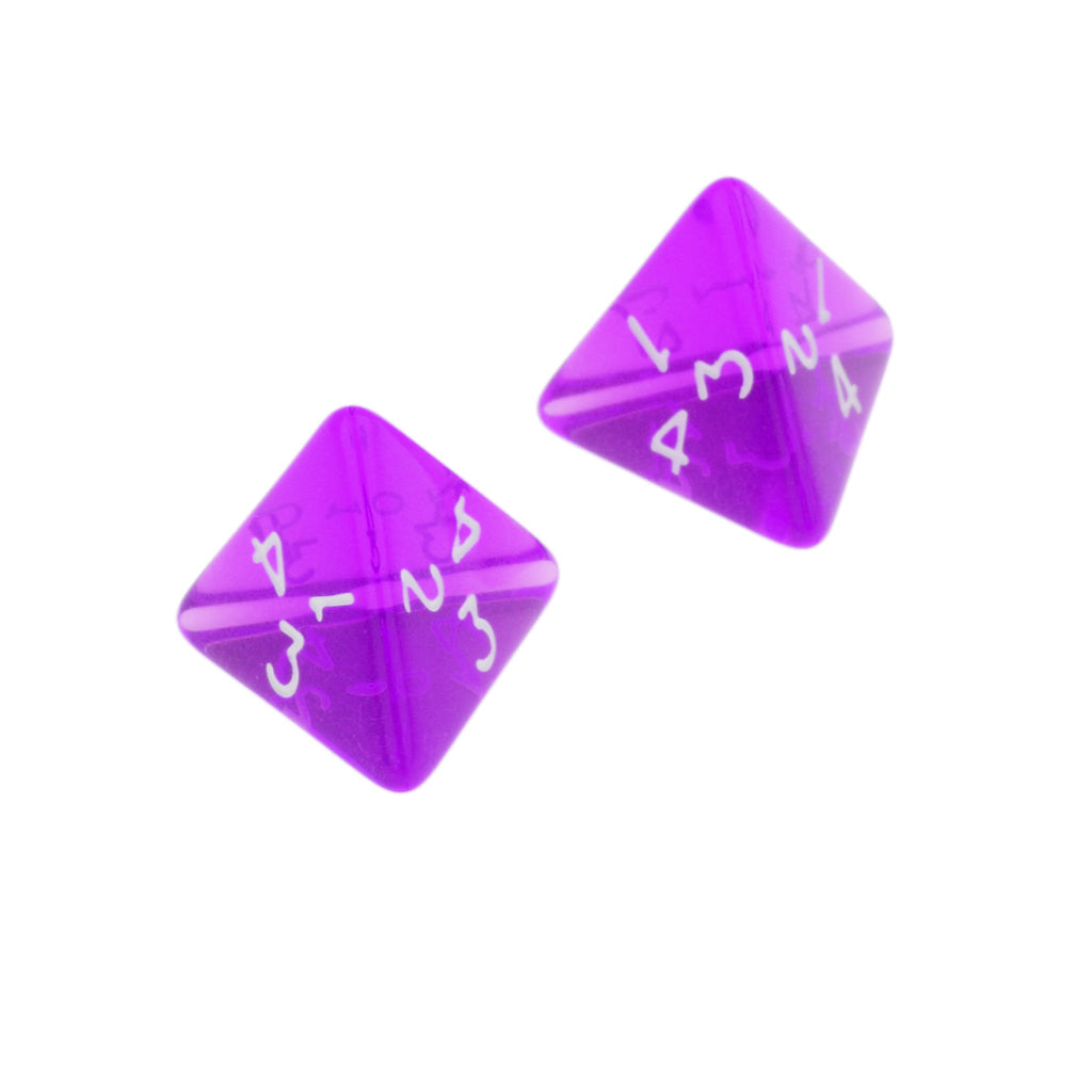 Maxbell Purlpe Multi Sided Dice Set of 5 D4 Dungeons & Dragons TRPG Game Roleplay