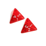 Maxbell NEW Multi-Sided Dice 5pcs/set TRPG Dungeons & Dragons D4 Play Games Red
