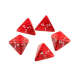 Maxbell NEW Multi-Sided Dice 5pcs/set TRPG Dungeons & Dragons D4 Play Games Red