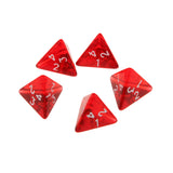 Maxbell NEW Multi-Sided Dice 5pcs/set TRPG Dungeons & Dragons D4 Play Games Red