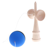 Maxbell Wooden Tribute Kendama Professional Japanese Traditional Game Toy Xmas Gift Black Blue