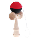 Maxbell 18cm Kids Children Traditional Kendama Ball Wood Educational Game Skill Toy Black Red