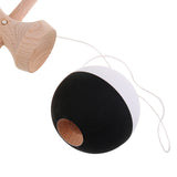 Maxbell Wooden Ball Tribute Kendama Kids Skill Stick Cup Ball Educational Toy Gift Black White