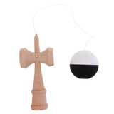 Maxbell Wooden Ball Tribute Kendama Kids Skill Stick Cup Ball Educational Toy Gift Black White