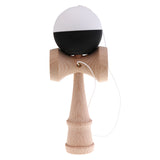 Maxbell Wooden Ball Tribute Kendama Kids Skill Stick Cup Ball Educational Toy Gift Black White