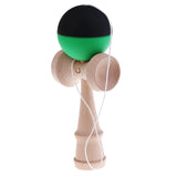 Maxbell 18cm Wooden Kendama Sword Ball Traditional Skillful Wood Toy family Entertainment Black Green