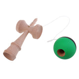 Maxbell 18cm Wooden Kendama Sword Ball Traditional Skillful Wood Toy family Entertainment Black Green