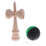 Maxbell 18cm Wooden Kendama Sword Ball Traditional Skillful Wood Toy family Entertainment Black Green