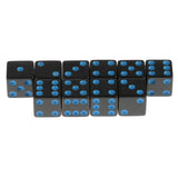 Maxbell 10Pcs Dice Round Corner Die 16mm Blue Dotted for Traditional Board Games Toy