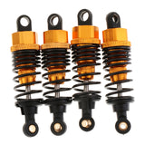 Maxbell 4 Pieces 1/10 RC Car Buggy Rear+Front Shock Absorber 102004 for 94101 94102 94103 94122 94123 Yellow