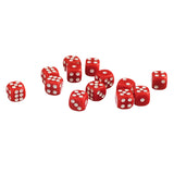 Maxbell 50 x 12mm Opaque Six Sided Spot Dice Games D6 D&D RPG Red
