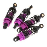 Maxbell 4 Pieces 1/10 RC Car Buggy Rear+Front Shock Absorber 102004 for 94101 94102 94103 94122 94123 Purple