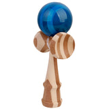 Maxbell Blue Paint Bamboo Kendama Toy Kid Learning Cup Ball String Stick Sport Game