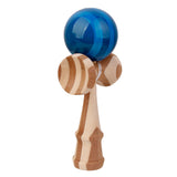 Maxbell Blue Paint Bamboo Kendama Toy Kid Learning Cup Ball String Stick Sport Game