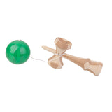 Maxbell Green Paint Bamboo Kendama Toy Kid Learning Cup Ball String Stick Sport Game