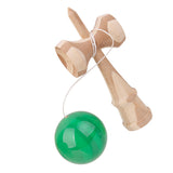 Maxbell Green Paint Bamboo Kendama Toy Kid Learning Cup Ball String Stick Sport Game