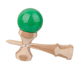 Maxbell Green Paint Bamboo Kendama Toy Kid Learning Cup Ball String Stick Sport Game