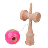 Maxbell Wooden Kendama Toys with Extra String- Pink