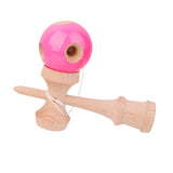 Maxbell Wooden Kendama Toys with Extra String- Pink