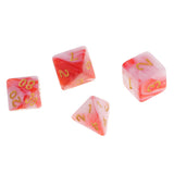 Maxbell 49PCS Double-Colors Polyhedral Dice 16mm for Dungeons and Dragons RPG MTG Games