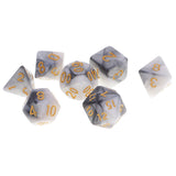 Maxbell 49PCS Double-Colors Polyhedral Dice 16mm for Dungeons and Dragons RPG MTG Games