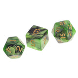 Maxbell 49PCS Double-Colors Polyhedral Dice 16mm for Dungeons and Dragons RPG MTG Games