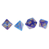 Maxbell 49PCS Double-Colors Polyhedral Dice 16mm for Dungeons and Dragons RPG MTG Games